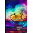 thumbnail image 2 of Esto, Darija 11x14 Gold Ornate Wood Framed with Double Matting Museum Art Print Titled - a glass water bowl, 2 of 4