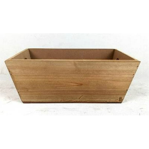 Rectangular Tapered Wood Crate
