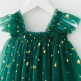 thumbnail image 4 of GYRATEDREAM Toddler Baby Girl Christmas Tutu Dress Infant Square Neck Sleeveless Layered Tulle Dress My First Princess Dress Little Kids Xmas Holiday Birthday Party Outfit for 0 Month-6 Years, 4 of 7