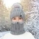 thumbnail image 5 of Gorro de Invierno Baoblaze Bufanda de Sombrero de Invierno para Mujer Gris, 5 of 8