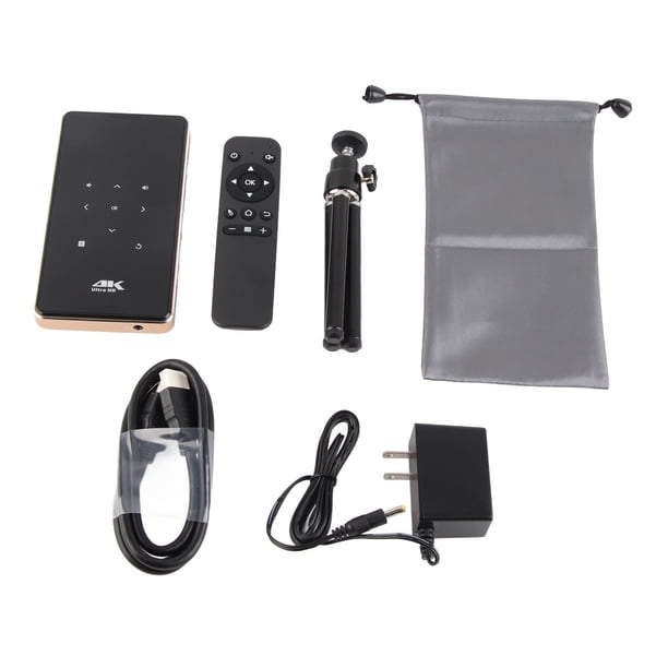 Microproyector 4K WiFi DLP con control por teléfono y memoria de 8GB