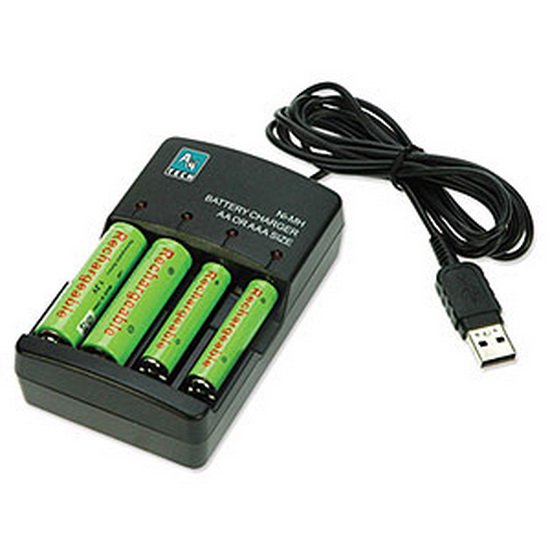 A4tech 141 0359 Nimh USB Battery Charger For AA And AAA