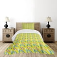 thumbnail image 4 of Ambesonne Surfboard Quilted Bedspread Set 2 Pcs, Summertime Hobby, Twin Size, Yellow Pink Blue, 4 of 5