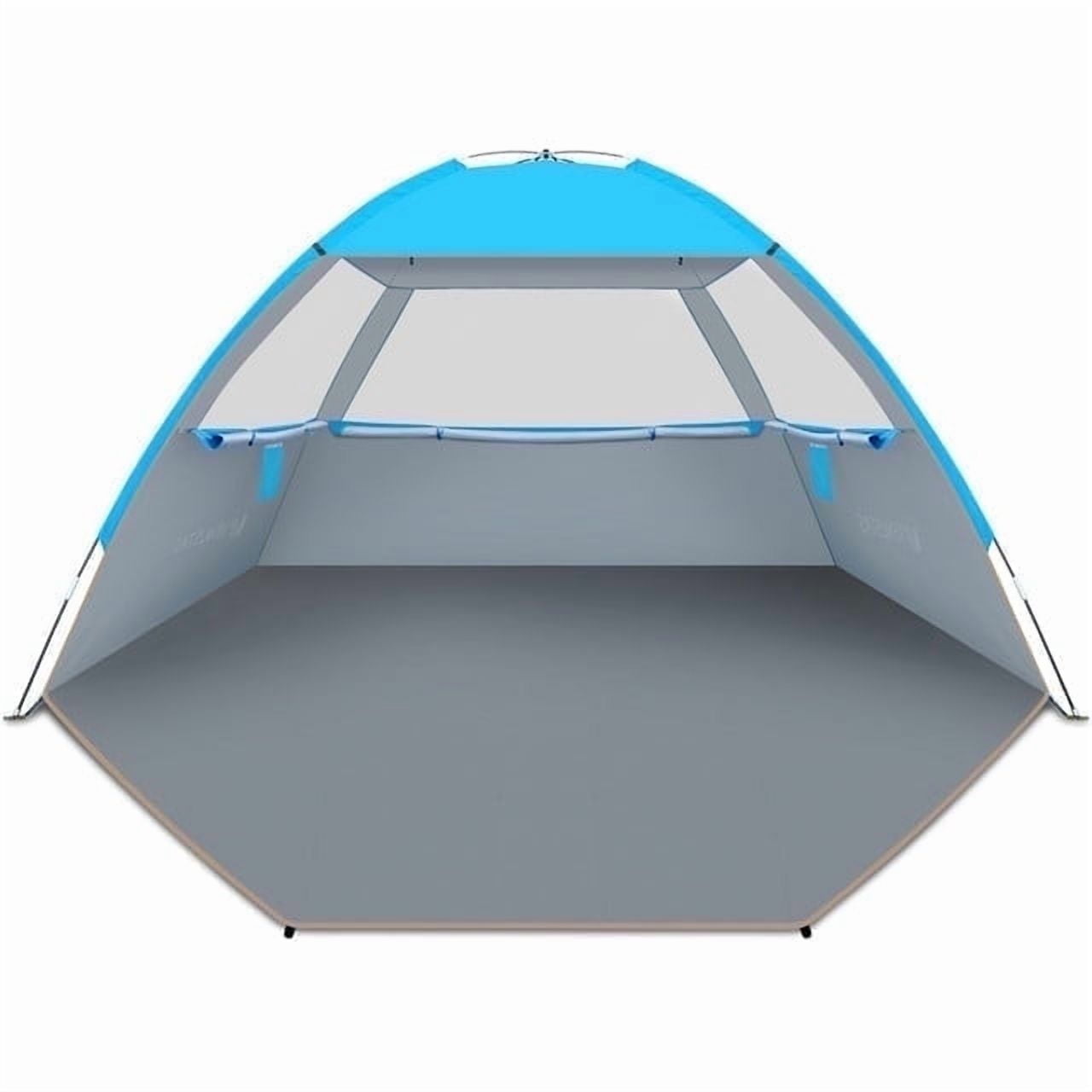 Venustas UPF 50+ Beach Tent, Easy Setup Sun Shelter for 3/4/6/8 People, Windproof Outdoor Canopy Shade with Portable Carry Bag