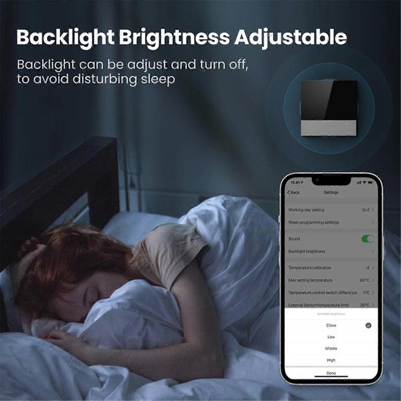 Tuya WiFi Smart Thermostat Electric Heating for Home (A)
