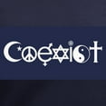 thumbnail image 3 of CafePress - Coexist T Shirt - Women's V-Neck Dark T-Shirt, 3 of 4