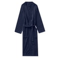 thumbnail image 4 of Robes pour Femmes Robe en Polaire Douce Col Châle Peignoir Long Manteau en Peluche Robe de Bain TG, 4 of 4
