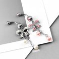 thumbnail image 3 of Wmool Pearl Body Button Navel Tassel Piercing Bow Ribbon Belly Beautiful, 3 of 8