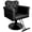 Electroplating black Black, variant on Salon Chair with Hydraulic Pump, Barber Styling Chair 360 Swivel with Lock, Heavy Duty Beauty Chair for Hair Stylist, High-Density Foam & PU Leather, Max Load 330 Lbs