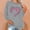 Gray, variant on Lilgiuy Womens Breast Cancer Awareness Shirts Fall Long Sleeve Round Neck Sweatshirts October Heart Graphic Tops Blouses Gray (S-2XL)