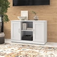 thumbnail image 2 of BBF Hampton Heights Engineered Wood Bookshelf with Doors in White, 2 of 12
