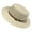 Beige, variant on Women's French Flat Top Straw Hat Summer Wide Brim Boater Hat for Adults UV Protection Beach Sun Hat for Vacation Travel Classic Ribbon Headwear Everyday Casual Apparel Accessory