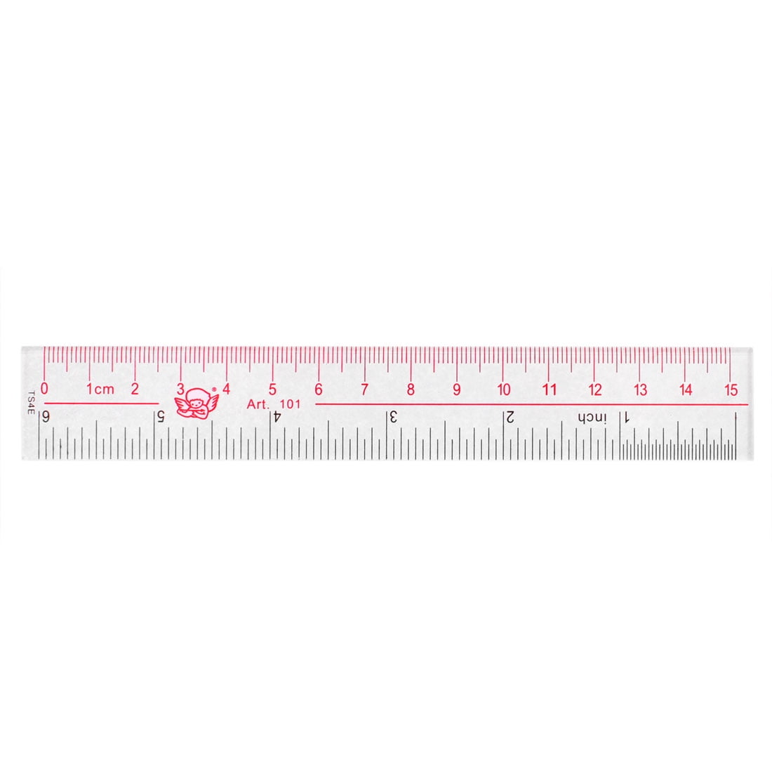 6" Plastic Clear Rulers For School College Home Students 5 x 15cm NATARAJ 
