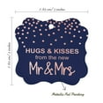thumbnail image 7 of Inkdotpot Hang Tags Hugs & Kisses From The New Wedding Favor Bracket Shape Gift Tags Real Rose Gold Foil Bonbonniere Tag Pack Of 100, 7 of 7