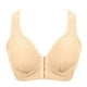 thumbnail image 3 of Sujetador Inalámbrico Transpirable Hebilla Frontal Correa Ancha Ropa Interior Delgada para Mujer Niña, Beige, 40/90 Speravity AP001203-09, 3 of 7