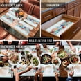 thumbnail image 5 of Summer Ocean Beach Teal Placemats Set of 6 Washable Table Mats for Kitchen Dining Table, Heat-Resistant Cotton Linen Place Mats for Indoor Outdoor Parties Holiday Decoration, Starfish Shells Coral, 5 of 8