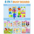 thumbnail image 3 of Juguete Montessori Exorany de Busy Board para 1 a 4 años con 8 páginas, 3 of 6
