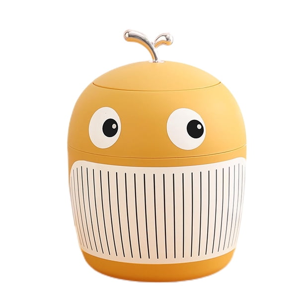 Papelera de escritorio bonita, cesta de basura, papelera de 3,5 l para de la oficina d del hogar Amarillo Yuyangstore Mini bote de basura