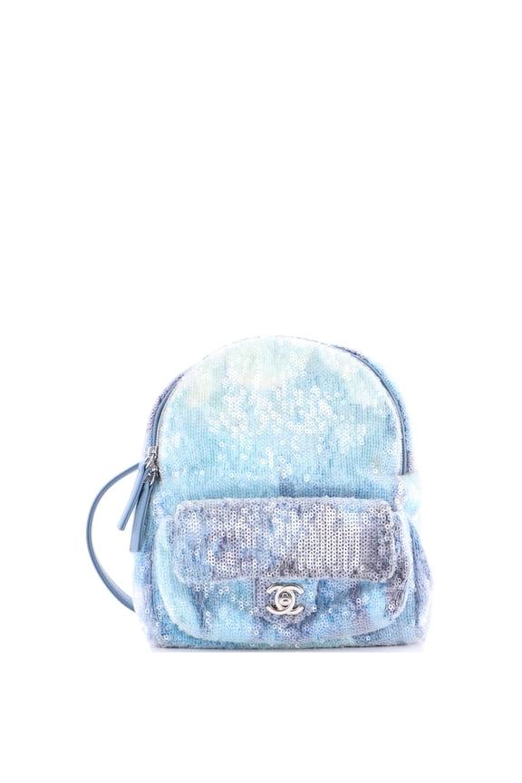 Pre-Owned Waterfall Backpack Sequins with Leather Mini By Rebag