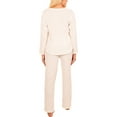 thumbnail image 4 of Jo & Bette Women’s Chenille Pajamas, PJ Lounge Shirt and Pants Set, 4 of 9