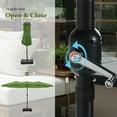 thumbnail image 6 of Summit Living 15 ft Large Patio Umbrella with Base (Included) Double-Sided Rectangular Outdoor Deck Umbrella for Outside - Lime Green, 6 of 9