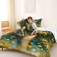 thumbnail image 4 of Manfei Oil Painting Otter Flower Bouquet Queen Comforter Set for Kids Boys and Girls, Animal Print Bedding Comforter Set, Polka Dots Reversible 3 Pieces, 1 Comforter and 2 Pillowcases, 4 of 6
