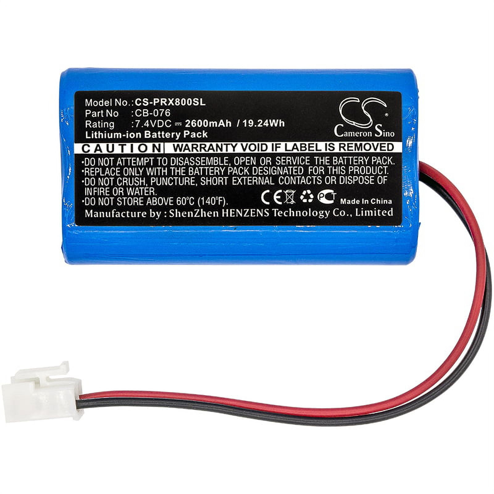 Replacement Battery for Promax CB-076,2600mAh