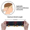 thumbnail image 4 of Rateoe Merry Christmas Elk Pattern Sports Headbands ,Moisture Wicking Workout Headband, Sweatband Headbands for Running,Cycling,Yoga,Hairband for Women and Men, 4 of 9