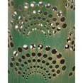 thumbnail image 3 of Fan Sculpted Green and Gold Tone 9.44 Inches Metal Solar Lantern, 3 of 3