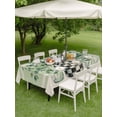 thumbnail image 4 of Outdoor Tablecloth with Umbrella Hole for Patio/Picnic/Party/Camping, Eucalyptus Leaves Waterproof Table Cloth Rectangle Table Cover Washable, Sage Green Botanical Rustic (60"x 120"), 4 of 8