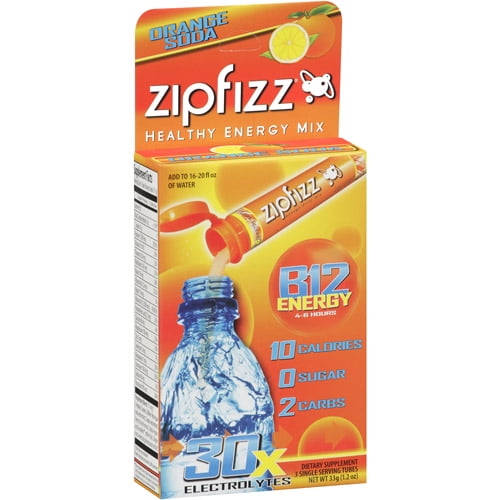 Zipfizz Orange, 3 count
