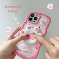 thumbnail image 6 of Kawaii Phone Cases for iPhone 12 Pro Max,Cute Cartoon Cat's Paw Phone Case 3D Funny Pink Cat Claws Phone Case for Women Girls Soft Silicone Shockproof Cover for iPhone 12 Pro Max, 6 of 14