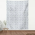 thumbnail image 4 of Ambesonne Floral Fabric by the Yard Upholstery, Lavender Flowers Bouquet, 5 Yards, White and Violet Blue, 4 of 5
