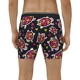 thumbnail image 4 of Picia Ladybug Pattern Men's Athletic Long Leg Briefs , Performance Stretch Underwear，Moisture-Wicking, 4 of 7