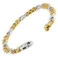 thumbnail image 2 of Pompeii Men's S Shape Figaro Link 14k Gold (37gram) or Platinum (59gram) 8mm Bracelet 8.5", 2 of 3