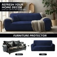 thumbnail image 3 of Stretch Plush Sofa Covers For Living Room 1/2/3/4 Seat All-inclusive Velvet Couch Covers Sofa Slipcover Towel, 3 of 7