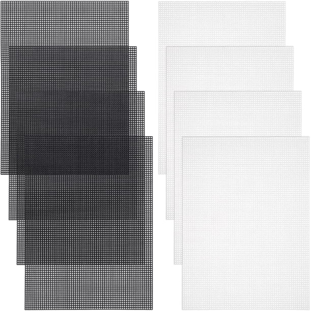 8 hojas de lona de plástico de 13 x 10 pulgadas para bordar, malla de lona para coser