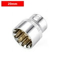 thumbnail image 1 of Bgsha 12 Point Mirror Short Socket Head 3/8inch Drive Torx Bit Ratchet Wrench Adapter, 1 of 8