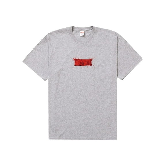 Supreme Men's Ralph Steadman Box Logo Tee Heather Grey, from StockX