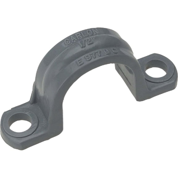 Thomas & Betts Carlon Conduit Clamp E977DC - PVC, Corrosion Resistant - 0.5 In, Gray