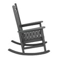 thumbnail image 6 of VOUA Outdoor Rocking Chair Set of 2 HDPE Plastic All Weather Slatted for Lawn Garden Deck Outside, Gray, 6 of 6