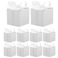 thumbnail image 1 of WORGEOUS 50 Uds. Cajas de almacenamiento de dulces cuadradas blancas, cajas de dulces de papel para bodas, recuerdos de fiesta, 1 of 7