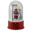 thumbnail image 5 of Northlight Lighted Santa with Street Light Snowing Christmas Globe - 11.75", 5 of 5