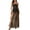 Brown, variant on Women’s Elegant Tube Top Dress Slim Strapless Backless Mesh Patchwork Tropical Leopard Print High Slit Long Evening Party Dress