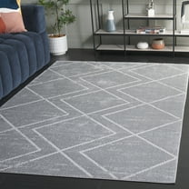 SAFAVIEH Carter Jerrod Geometric Area Rug, Grey/Light Grey, 8' x 10'