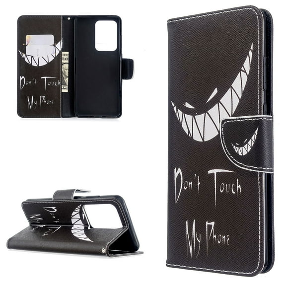 Galaxy S20  Case Wallet, Allytech Colorful Pattern Case PU Leather Slim Kickstand Folio Flip Anti-Scratch Shockproof Full Protection Cards Holder Case Cover for Samsung Galaxy S20 Plus, Don't Touch