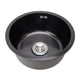 thumbnail image 5 of Fregadero De Cocina Pequeño Bajo Encimera, Fregadero De Cocina De Un Cuenco De Acero Inoxidable De Forma Redonda Nano Negro Para Barra, 5 of 7