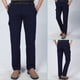 thumbnail image 4 of Pantalones largos de moda para hombre, con cordón, cintura elástica, color sólido, informales, largos, para hombre, 4 of 4