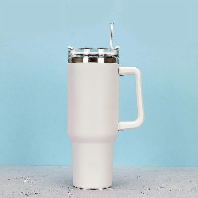 Quencher sous Vide Réutilisable 40oz avec Paille, Couvercle Anti-Fuite, Isolé, Maintient, Ce pendant des Heures