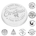 thumbnail image 3 of 8 Pcs Merry Christmas Cookie Stamp Clear Pattern 3D Raised Design Create Unique Baked Time-Saving Christmas Cookie Baking Stamp Circle One Size, 3 of 13